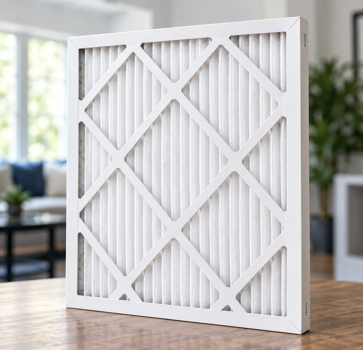 Clean residential HVAC air filter