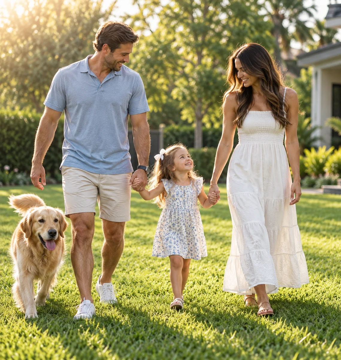 Central Florida family enjoying a comfortable home